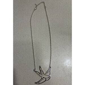 Freedom Bird Silver Necklace w/ 2 1/2” Bird